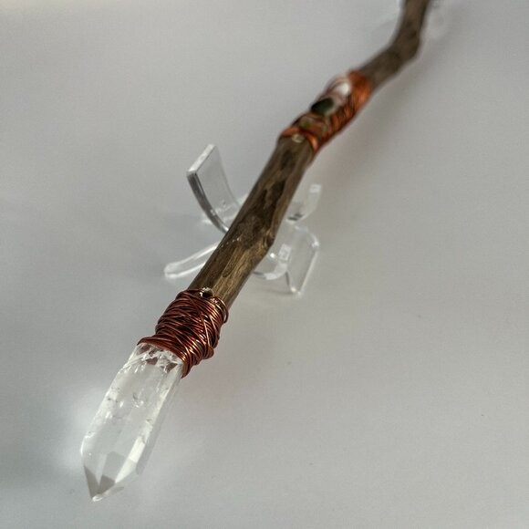 Handmade Lemurian Wand - "The Heart of Lemuria" (Reiki Infused) - **One of a Kin - Picture 1 of 5
